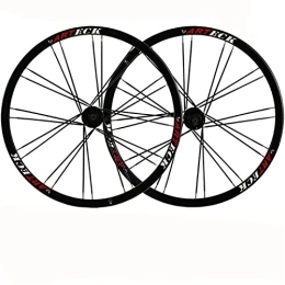 YUDIZWS Parti di ricambio YUDIZWS MTB Wheelset 26 Lega Alluminio Cerchioni Doppia Parete Rilascio Rapido Ruote per 24 Fori 7 / 8 / 9 / 10 di velocità Freno A Disco Mountain Bike (Color : D)