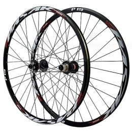 ZECHAO Ruote per Mountain Bike ZECHAO Set Ruote Freno A Disco for Mountain Bike 26 27, 5 29 Pollici, Perno Passante In Lega Di Alluminio 32H Anteriori 2 Posteriori 4 Cuscinetti Cerchi Doppia Parete 7-12 Velocità road Wheel (Color :