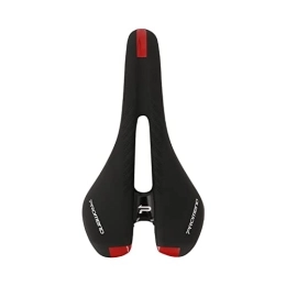 AMEPRO Seggiolini per mountain bike AMEPRO Sedile for Bicicletta MTB Mountain Road Bike Selle Morbida Pelle PU Hollow Traspirante Comodo Cuscino for Bicicletta Parti di Ciclismo Sella per Bicicletta (Color : Red)