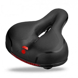 Nicedier Seggiolini per mountain bike Ampia sella per bicicletta, cuscino morbido in memory foam impermeabile con doppia sfera di gomma ammortizzante per uomini donne (rosso) accessori per bici