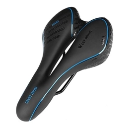 AYBAL Parti di ricambio AYBAL Sedile for Cyclette Cuscino for Sedile for Bici Sedile for MTB Silicone Traspirante Comodo Mountain Road Bike Sella for Bicicletta Nero Rosso, 1 (Color : Black Blue, Size : 1)