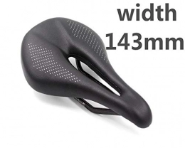 BFFDD Seggiolini per mountain bike BFFDD 2020 Nuovo PU + Fibra di Carbonio in Fibra di Carbonio Sella MTB Mountain Bike Bicycle Saddle for Uomo Cycling Saddle Trail Comfort Races Sedile Rosso Bianco (Color : Black 143mm)