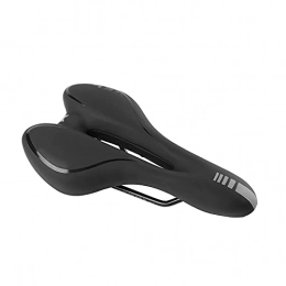 Bktmen Seggiolini per mountain bike Bicicletta scavata Sella Bici Morbido Cuscino del Sedile Morbido Bicicletta Mountain Road Portatile Antipolvere Parti di Ciclismo Parti della Bicicletta (Color : Black)