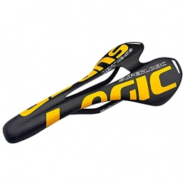 SAHFV Seggiolini per mountain bike Bicycle Saddle Smooth Sella Sella Hollow Bicycle Carbon Cuscino in Fibra di Carbonio Accessori in Fibra di Carbonio Fibra di Carbonio Matte (Color : 3K Matte-Yellow)