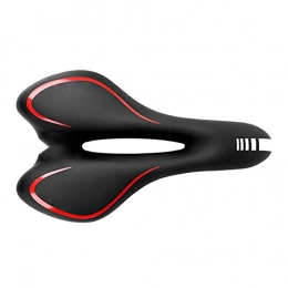 Leonnn Parti di ricambio Bike Saddle Hollow Ergonomico Sedile Bicicletta, Respirabile Memory Sponge Bike Saddle Confortevole Cycling Seat Cushion Pad Mountain Bike / Desidenza Bici / Sedili per Bici da Strada, Rosso