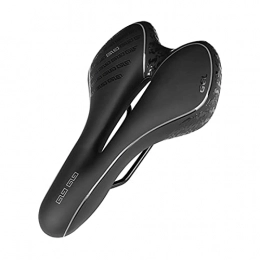 Bktmen Parti di ricambio Bike Saddle Silicone Cuscino in Bicicletta Sedile in Bicicletta Superficie Antiurto Silica Gel ripieno Confortevole Comoda Sella for Biciclette PU Sedio della Bicicletta (Color : Black)