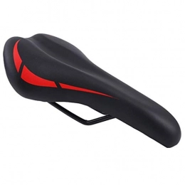 No logo Seggiolini per mountain bike Bike Selle Cuscino Sedile Bicicletta Universale Scopare Ampliata Confortevole Lunghi Grosso Ammortizzatore di sede di apparecchiatura della Bicicletta Ciclismo, Parti della Bicicletta (Color : Red)