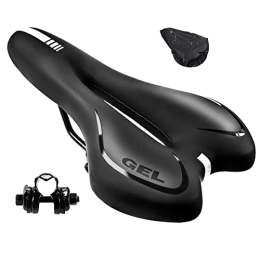 BRGOOD Parti di ricambio BRGOOD Selle MTB Sella Bicicletta, Impermeabile Gel Sella Bici Ultra Confortevole Professionale Bicicletta con Fascia Riflettente Posteriore, Mountain Bike Assorbente Gli Urti Adatto per MTB / Bici da