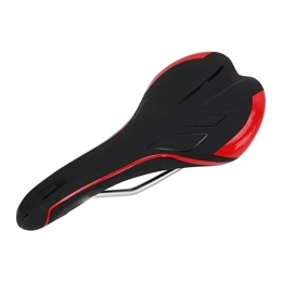 BstXqty Seggiolini per mountain bike BstXqty Sella Per Mountain Bike, Cuscino Per Sella Per Bici in Schiuma in Spugna Traspirante Per Assorbimento degli Urti, Sostituzione della Sella Per Bicicletta(Nero rosso)