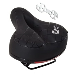 BWBIKE Seggiolini per mountain bike BWBIKE Cuscino sella ampia e morbida per bici antiurto Design Sella bici grande confort extra Bum per mountain bike MTB, bici pieghevole, bici da strada, spinning bike, cyclette