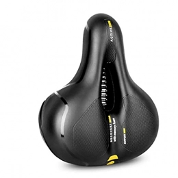 CandyT Seggiolini per mountain bike CandyT Sella della Bici Memory Sponge Road MTB Bike Hollow Traspirante Assorbimento Antipioggia Big Bum Soft Comfort Cuscino Ciclismo Parte Sedile (Giallo 25 * 20 * 9cm)