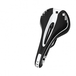 CANJIE Seggiolini per mountain bike canjiao Shop Cuscino della Spugna della Sella della Bici PU. Silice di Superficie in Pelle Gel ripieno Confortevole Calma del Ciclismo Sella Antiurto della Bicicletta (Color : 102 Black White)