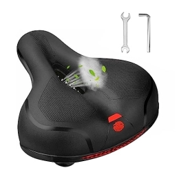 CEIEVER Parti di ricambio CEIEVER - Sella per bicicletta in gel ergonomica, comoda con memory foam, traspirante, per uomo e donna, per City bike, mountain bike, cyclette (rosso)