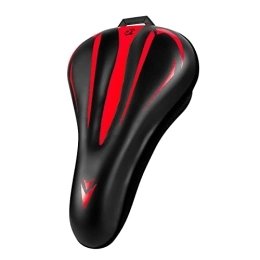 Clicitina Seggiolini per mountain bike Clicitina Cuscino per mountain bike Comfort Soft Gel Pad per sella, per mountain bike (rosso, taglia unica)