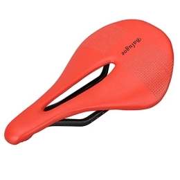 CLKPEN Parti di ricambio CLKPEN Sella Bici MTB, Sella in Fibra di Carbonio Design Ergonomico, Cuscino del Sella Adatto per Mountain Bike, Bici Pieghevole, Bici da Strada, Rosso