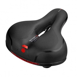 COEWSKE Parti di ricambio COEWSKE Sellino per Bicicletta Impermeabile Comoda Traspirante Sedile Bicicletta con Molla Antiurto per Biciclette da Strada Mountain Bike (Nero Rosso)