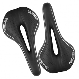 Computnys Seggiolini per mountain bike Comfort Gel Seggiolino per Bicicletta Soft Road Mountain Bike Sella Cuscino per Ciclismo Black