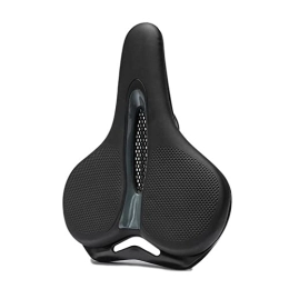 Samnuerly Seggiolini per mountain bike Comfort Mountain Sella per Bicicletta Sella per Bicicletta in Silicone Sedile Super Breathale per Sedile per Bici da Strada per Biciclette (Color : Black)