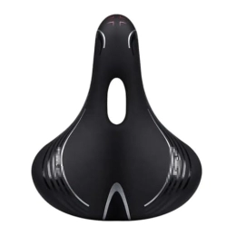 Generic Seggiolini per mountain bike Comodo Sedile Della Bici Morbido Cuscino Sedile Mtb Road Saddle Pad Uomini Donne Parti Ciclismo Per Big Ass Bike Accessorio Nero