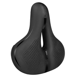 Soyeacrg Seggiolini per mountain bike Comodo seggiolino da Bici per Uomo Donna con Doppia Sfera Ammortizzante Memory Foam Sella da Bicicletta Impermeabile per Cruiser Sport Mountain Bike Spin Bike Bici da Esterno, Black