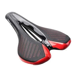  Seggiolini per mountain bike Coprisella Bici 2CPS New Carbon Fiber Road MTB Sella Sella Uso Materiale del Carbonio Pad Elastico Traspirante Super Light Cuscini in Pelle Bicycle Accessory (Color : Red)