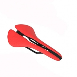 COUYY Parti di ricambio COUYY Bicycle Saddle Bike Sella Confortevole Cuscino Sedile Cavo Antiurto Antiurto Mountain Road Bicycle Imbottito Sella d'imbottitura Uomo MTB Accessori, Rosso