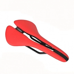 COUYY Parti di ricambio COUYY Bike Saddle Confortevole Cuscino Sedile Cavo Cappotto Antiurto Antiurto Mountain Road Bicycle Sella Imbottita Uomo Accessori MTB, Rosso