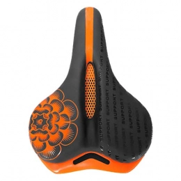 MTYD Seggiolini per mountain bike Cuscino Biciclette, Soft Sella Della Bicicletta, Ispessita Spugna Traspirante A Nido D'ape Design, Cuscino Arancio