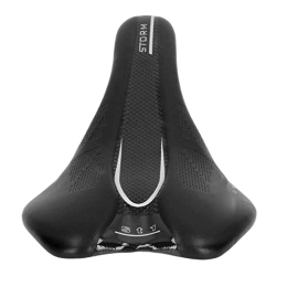 Emoshayoga Seggiolini per mountain bike Emoshayoga Sella per Mountain Bike, Pelle in Microfibra Comoda Sella Morbida per Mountain Bike Traspirante per Biciclette Pieghevoli(Nero)