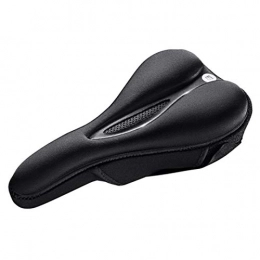 EXCLVEA Seggiolini per mountain bike EXCLVEA - Cuscino per bicicletta in silicone per bicicletta, in gel di silice per sella, accessori per bici da strada, mountain bike, colore: nero, dimensioni: 14 x 26 x 3, 2 cm