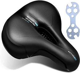 FILAYA Parti di ricambio FILAYA Sella per bicicletta comoda e comoda da donna, in memory foam, con visione notturna, ergonomica, ampia sellino da viaggio, sella impermeabile e traspirante, Taglia unica