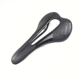 FIQARO Parti di ricambio FIQARO Sella MTB, Sella Bici Sella MTB da Strada in Fibra di Carbonio da 139 g USA Cuscinetti in Materiale di Carbonio 3k Cuscini in Pelle Super Leggeri Sedile for Biciclette (Color : Ket Black)