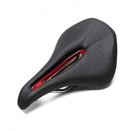 Gaoxingbianlidian001 Parti di ricambio Gaoxingbianlidian001 Cuscino Sedile for Bicicletta, Cuscino for Sedile Ampio Cavo Morbido e Traspirante, Sedile for Bici da Corsa for Mountain Bike (Color : Black+Red)