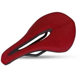 GAWDI Parti di ricambio GAWDI Bicicletta da Strada Allargata Sella Hollow Mountain Bike Cuscino del Sedile Assorbimento degli Urti Comodo Sedile Accessori Sub-Bike Sella per Bicicletta (Color : Red)