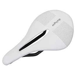 GAWDI Parti di ricambio GAWDI Sella for Bicicletta Hollow Traspirante Allargare E Addensare Sedile in Fibra di Carbonio Ultraleggero Accessori for Il Ciclismo Sella per Bicicletta (Color : 143mm White)