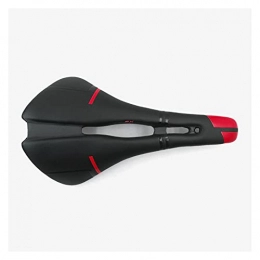 Getno Seggiolini per mountain bike Getno Sella della Bici Adulto Bici Sedile in Fibra di Carbonio Sella in Fibra di Biciclette Ampia Pieno Carbonio Aperto Sella MTB Road Cycling Bike Shead Pezzi di Ricambio (Color : Black Red)