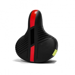 GJHK Parti di ricambio GJHK PU Bicycle Seat Cushion Addensato Biciclette Elettrica Sella per Mountain Bike Sedile Bicicletta Biciclette Big Butt Sella Attrezzatura da Equitazione (26 * 20), Rosso