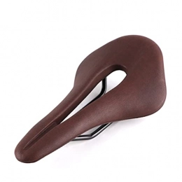 HFQNDZ Seggiolini per mountain bike HFQNDZ Bici da Strada Cycling Sella Triathlon Racing Mountain Bicycle Seat Donne / Uomini PU. Comunicabile Cuscino da Ciclismo Traspirante Cuscino for Bicicletta (Color : Brown)