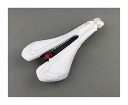 HFQNDZ Seggiolini per mountain bike HFQNDZ Nuovo Design Road Bicycle Mountain Bike Saddle Bicycle Saddle Sella Boby Geometry con PU in Pelle ed Eva in Titanio Rotondo Arco (Color : White)