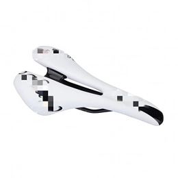 HFQNDZ Seggiolini per mountain bike HFQNDZ Sedile for Biciclette MTB. Road Bike Saddles Ultra-Light Hollow Design Comodo in Acciaio for Sella (Color : White)