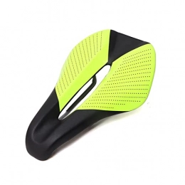 HFQNDZ Seggiolini per mountain bike HFQNDZ Sella for Biciclette Confortevole Larghezza Traspirante Sedile Hollow Mountain Road Bike Saddle Donne Dedicated Cycling Cushion Bike Parts (Color : Black Green)