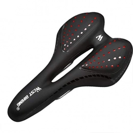 HUANGZZZ Parti di ricambio HUANGZZZ Sedile per Bicicletta, Sedile per Mountain Bike Seat Sedile per Sella per Bicicletta in Silicone Spesso Morbido E Confortevole Accessori Universali, Red