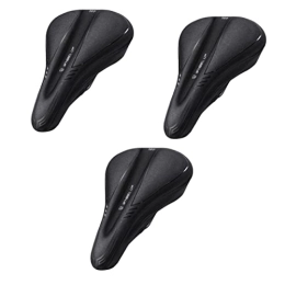 INOOMP Seggiolini per mountain bike INOOMP 3Pcs Schiuma Assorbente Mountain Ciclismo Pad Bike Uomo Universale Fit Fit Densità Alta Sospensione Morbida Sella Gomma Silicone Con Sedile Bicicletta Per Memoria Comoda