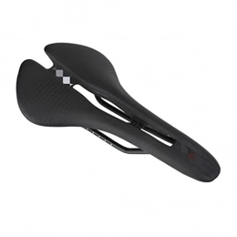 JIBAMAO Seggiolini per mountain bike JIBAMAO GUOYAN Shop Bicycle Seat Saddle Racing Road Road Cycling Hollow Anti-Amortizzatore Ammortizzatore Donne Uomo Imbottito Biking Sella Attrezzi fissi (Color : Black)