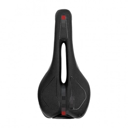 JIBAMAO Parti di ricambio JIBAMAO GUOYAN Shop Sedile for Biciclette MTB. Saddles della Bici da Strada PU. Ultralight Traspibile Comodo Cuscinetto Cuscino Cuscino for Bicicletta da Corsa for Sella (Color : Black)