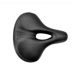 JIBAMAO Parti di ricambio JIBAMAO GUOYAN Shop Sella Durevole della Bici MTB. Sedile for Bici da Strada di Montagna PU. Cuscino da Ciclismo Riempito Gel in Pelle Comodo Comodo Antiurto della Bicicletta (Color : Black)