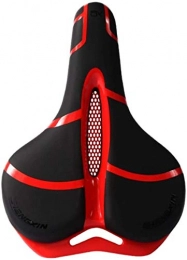 JJJ Seggiolini per mountain bike JJJ LHY- Sedile Factory Direct Biciclette Morbida e Spessa Silicone Sella della Bicicletta Durevole (Color : Red Black)