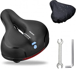 JJJ Seggiolini per mountain bike JJJ Sella da bicicletta traspirante, imbottitura in memory foam, morbida per bici, con doppie sfere di gomma ammortizzanti, kit di attrezzi, protezione impermeabile