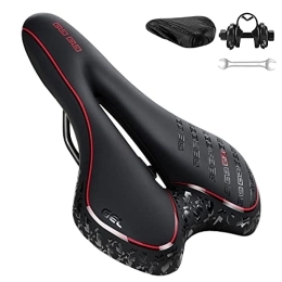 JOLY FANG Parti di ricambio JOLY FANG Sella per Bicicletta, Sella Bici Comoda Ergonomica, Sedile Bicicletta Gel, Sella Bici Morbido e Traspirante, per Mountain Bike y Bici da Strada (Rosso)