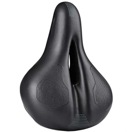 JOMSK Seggiolini per mountain bike JOMSK Comfort Bike Seat. Cuscino da Ciclismo Cuscino Morbido Cuscino Cavo Mountain Bike Sella Cuscino Traspirante (Color : Black, Size : 20x26cm)